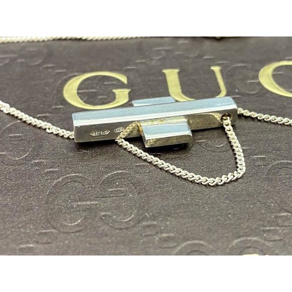 Gucci Cross Pendant Necklace Ladies #77140G13B - Picture 4 of 6